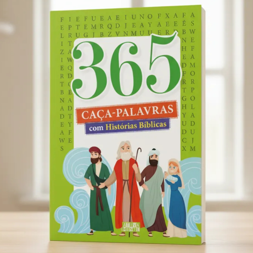 Livro 365 Caça Palavras com Histórias Bíblicas