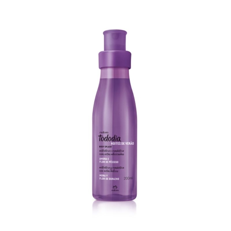 Body Splash Desodorante Colônia Tododia Amora e Flor de Pêssego 200 ml