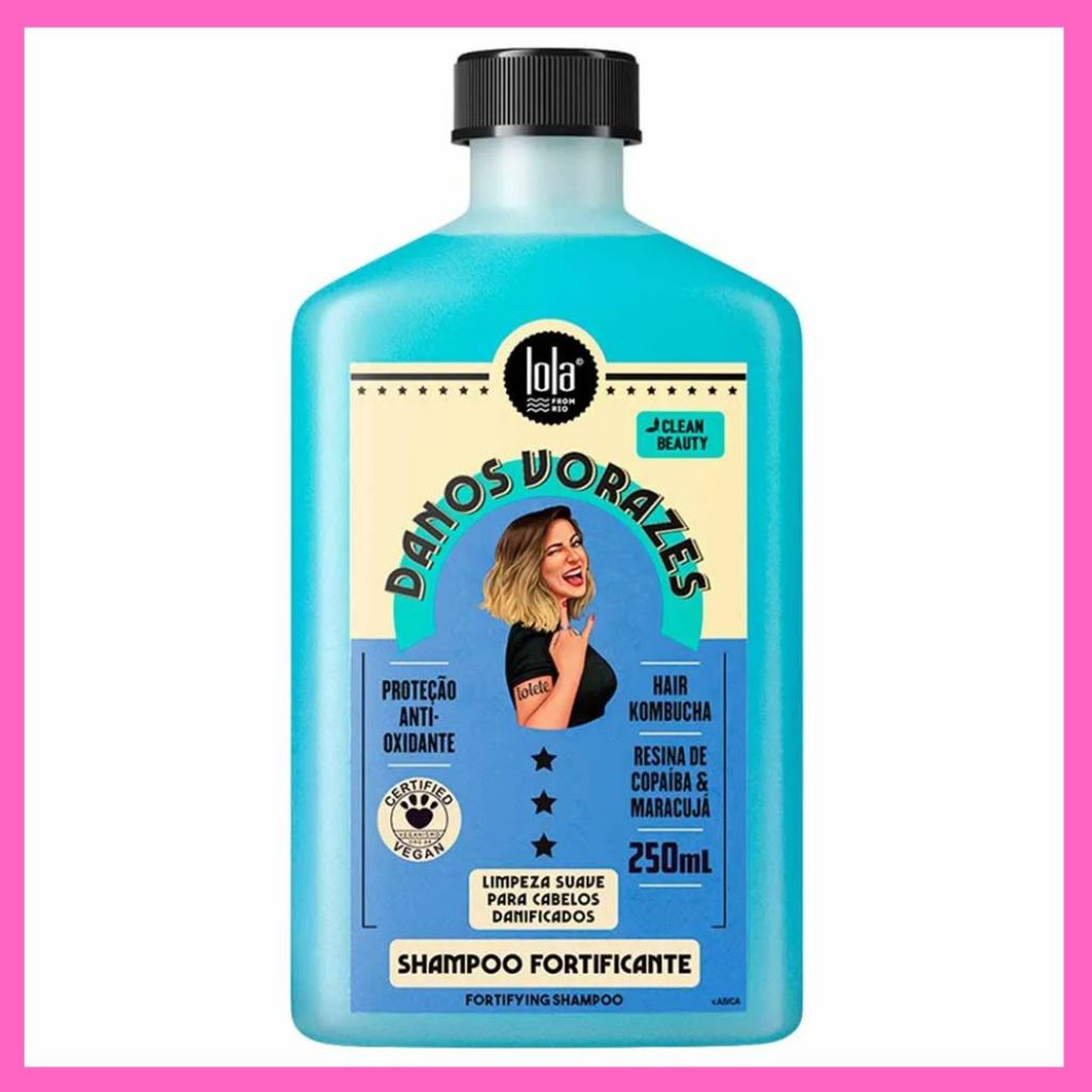Shampoo Fortificante Lola Cosmetics Danos Vorazes 250ml em Oferta na Shopee