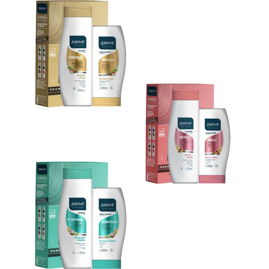 2 Kit Shampoo e Condicionador Feminino Above em Oferta na Shopee