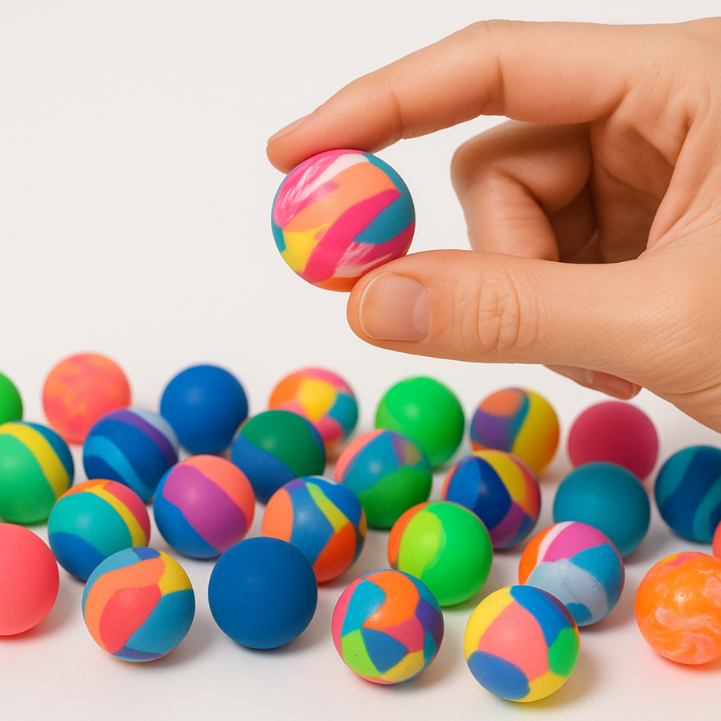 30 Bolinhas Pula Pula Multicoloridas 27mm em Oferta na Shopee