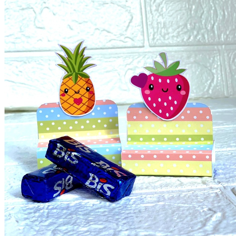 🩷🩵✨KIT PORTA BIS DUPLO - LEMBRANCINHA PERSONALIZADAS - FESTA DE ANIVERSÁRIO INFANTIL✨🩵🩷 FRUTINHA DECES