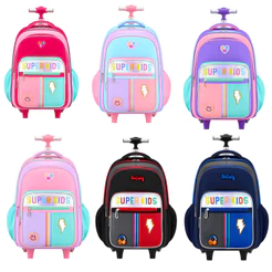Mochila Infantil Escolar Juvenil Meninas Meninos Rodinha Duplas Reforçada Alta Qualidade