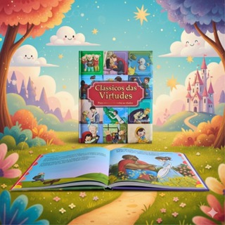 Clássicos das Virtudes Para Crianças / Almofadado em Oferta na Shopee