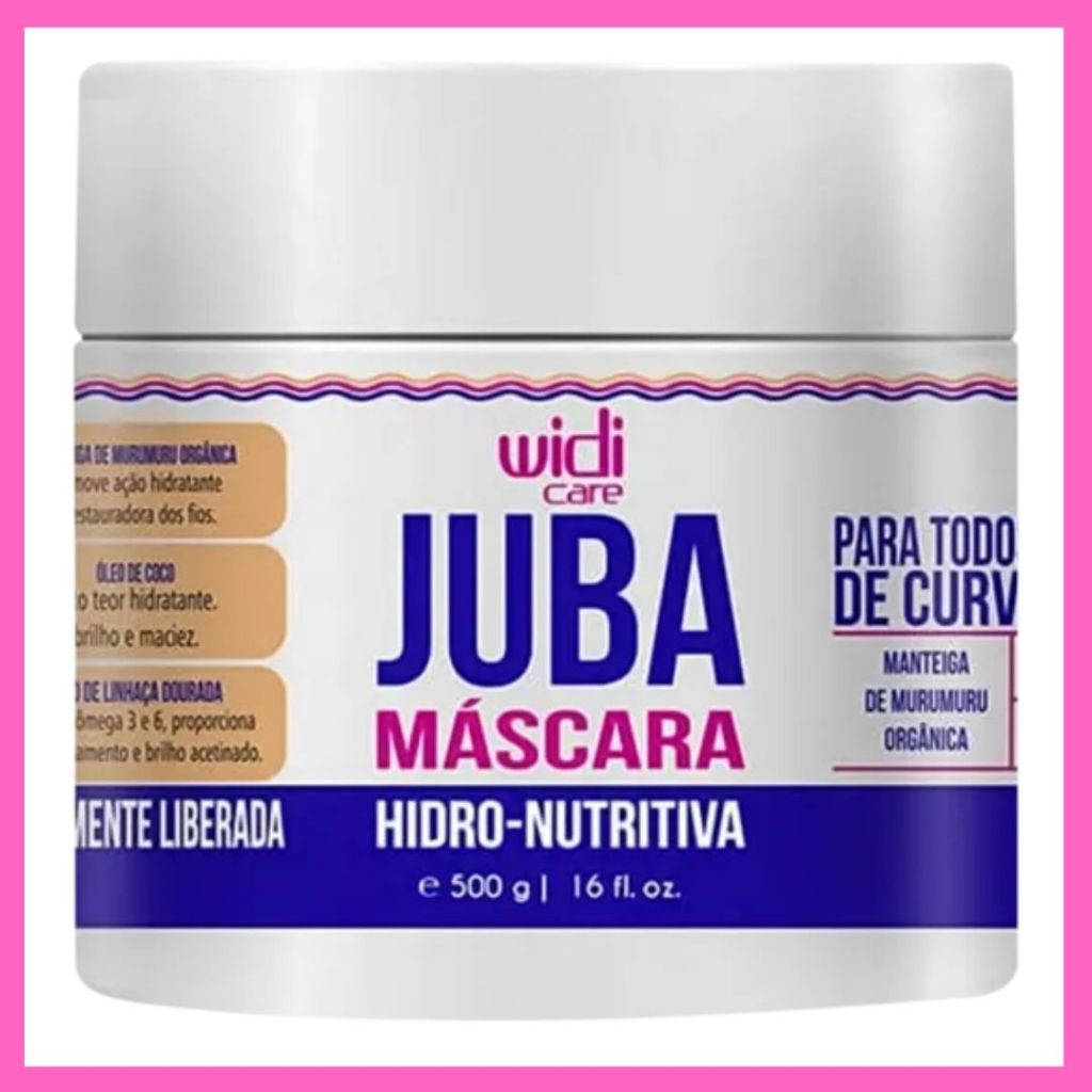 Widi Care Juba Mascara Hidro-nutritiva 500g em Oferta na Shopee