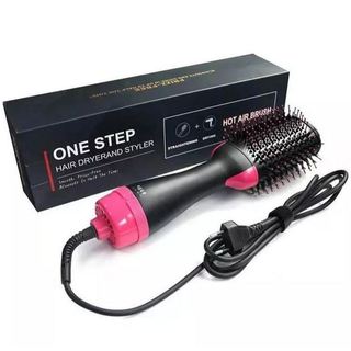 Escova Secadora Alisador Elétrica Quente Cabelo Com 3 Em1 Voltagem 110V