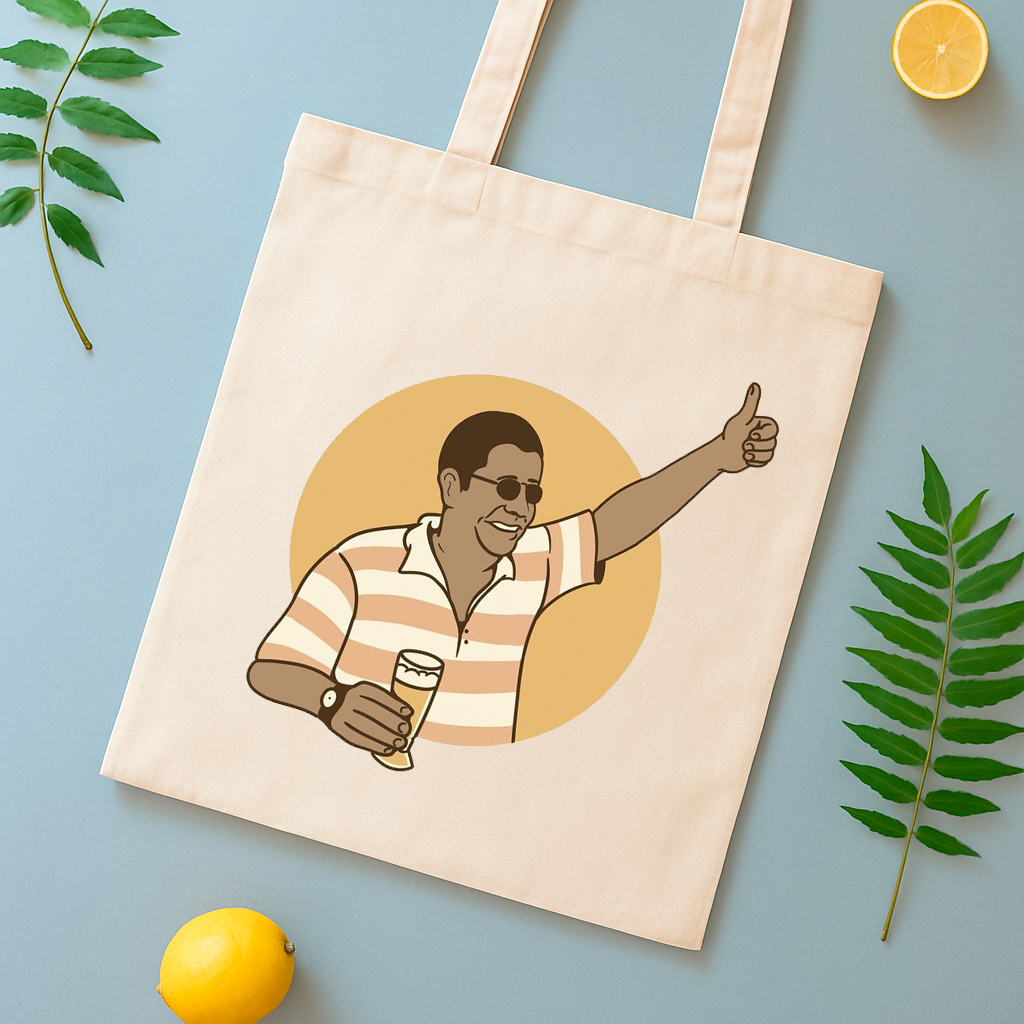 Bolsa Ecobag Algodão Cru Zeca Pagodinho Praia Verão Sacola Ecologica Samba Minimalista Lançamento