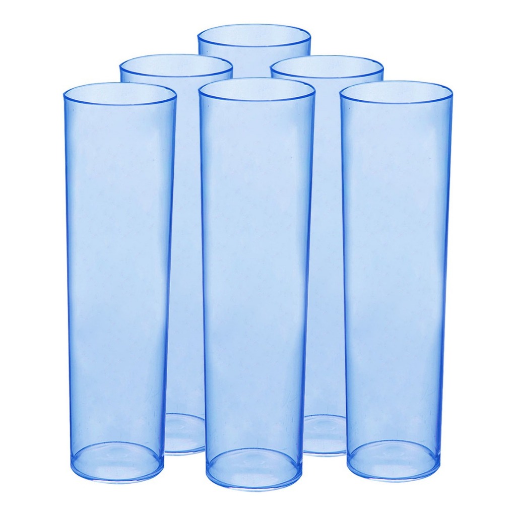Jogo 6 Copos Big Long Drink Bebidas 450ml.