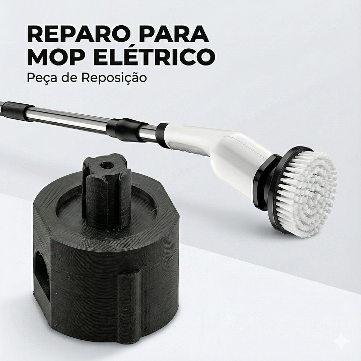 Peça de Reposição Reparo do Eixo para Escova de Limpeza Elétrica Giratória Multifuncional 7 Em 1 Mop