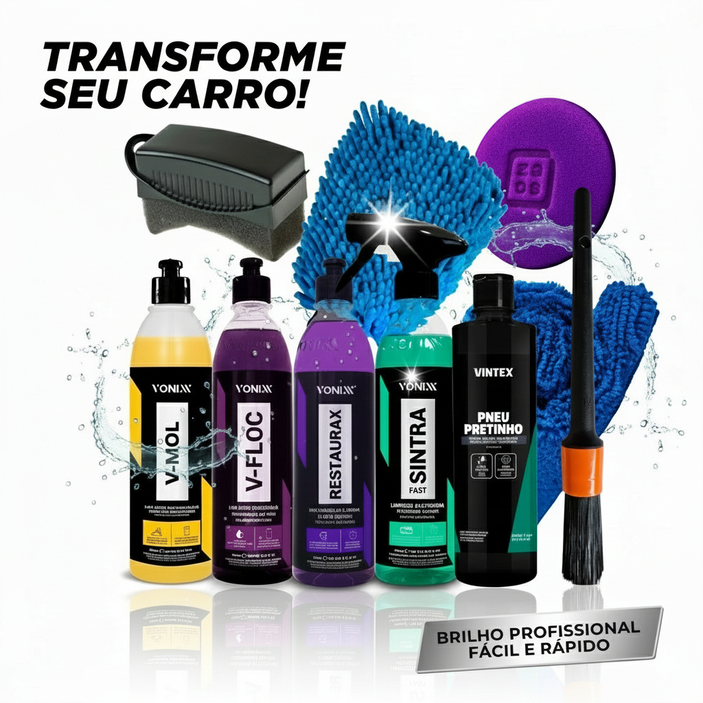 KIT V-FLOC + V-MOL + RESTAURAX + SINTRA FAST + PNEU PRETINHO VONIXX VINTEX em Oferta na Shopee