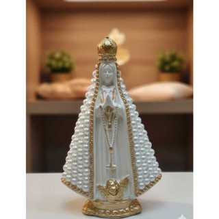 Nossa Senhora Aparecida 15 Cm Perola Imagem Gesso Lembrança em Oferta na Shopee