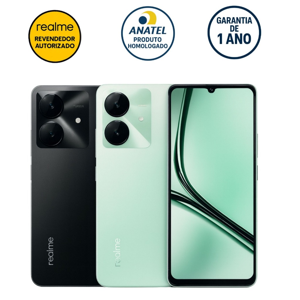 Imagem Smartphone Celular Realme Note 60X 4G 128GB/4GB 64GB/3GB Ram Dual Sim Global Original Lacrado