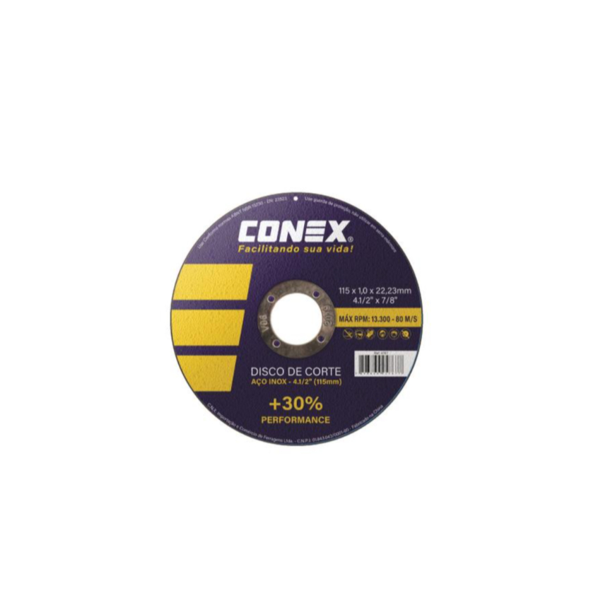 DISCO CORTE INOX 4.1 2 - 115 X 1,0mm CONEX