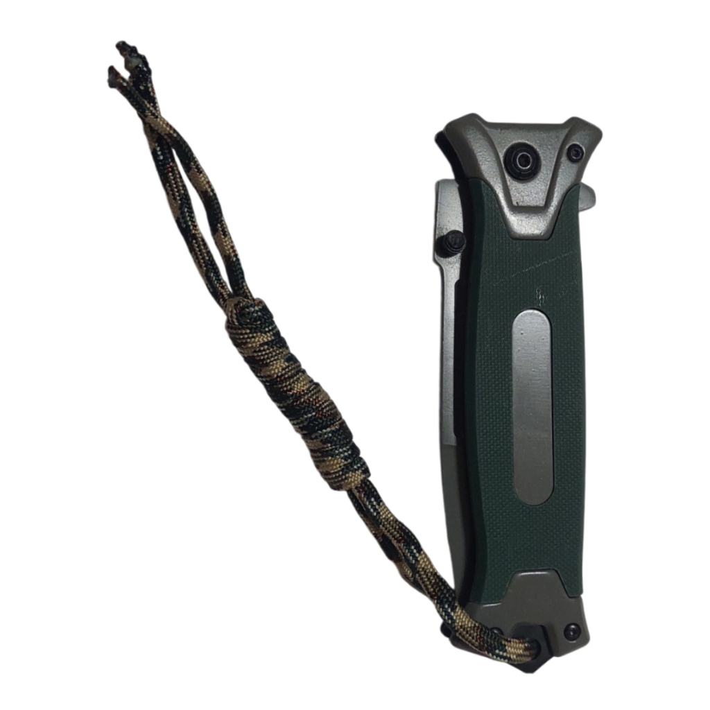 Canivete Verde Musgo - Aço Inoxidável Semiautomático Forte Seguro e Perfeito para Aventuras