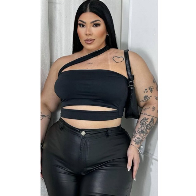 Cropped TOP do TAMANHO G até G2 Tecido Suplex. em Oferta na Shopee