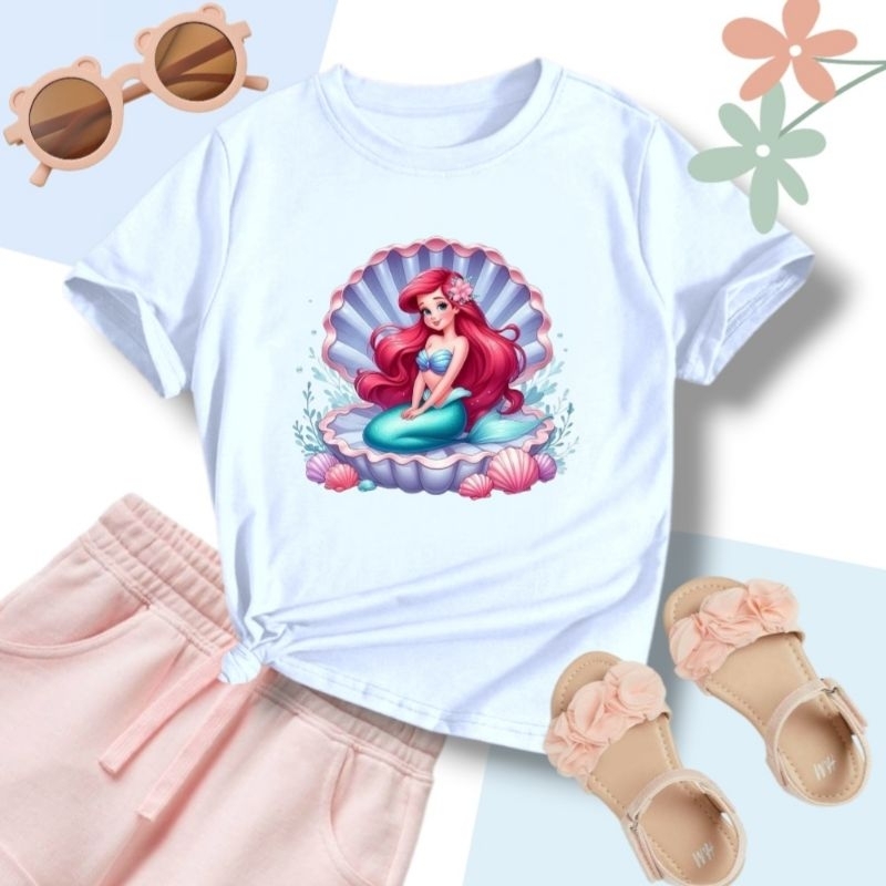 Camiseta Infantil Meninas, várias estampas divertidas, personagens