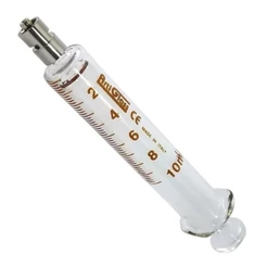 Seringa De Vidro Bico Luer Lock Bico Metal Reutilizável Escolher Tamanho Original