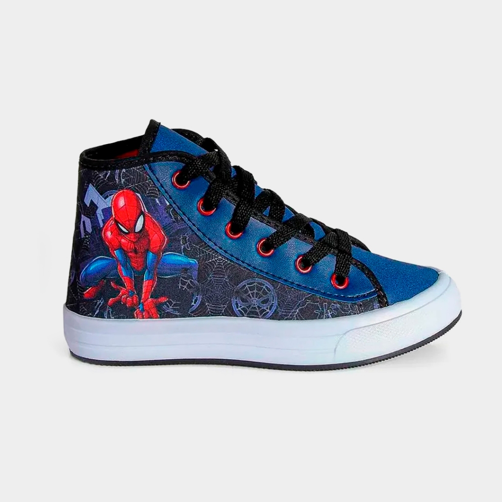 Tenis Disney Marvel Spider Man Homem Aranha Cano Alto Menino MSP01WI em Oferta na Shopee