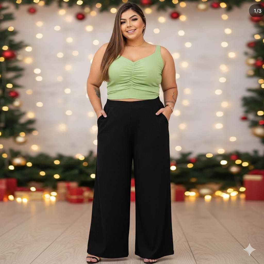 Blusinha Cropped Plus Size Básico Regata Canelado Alça Grossa Larga drapeado Premium Várias Cores