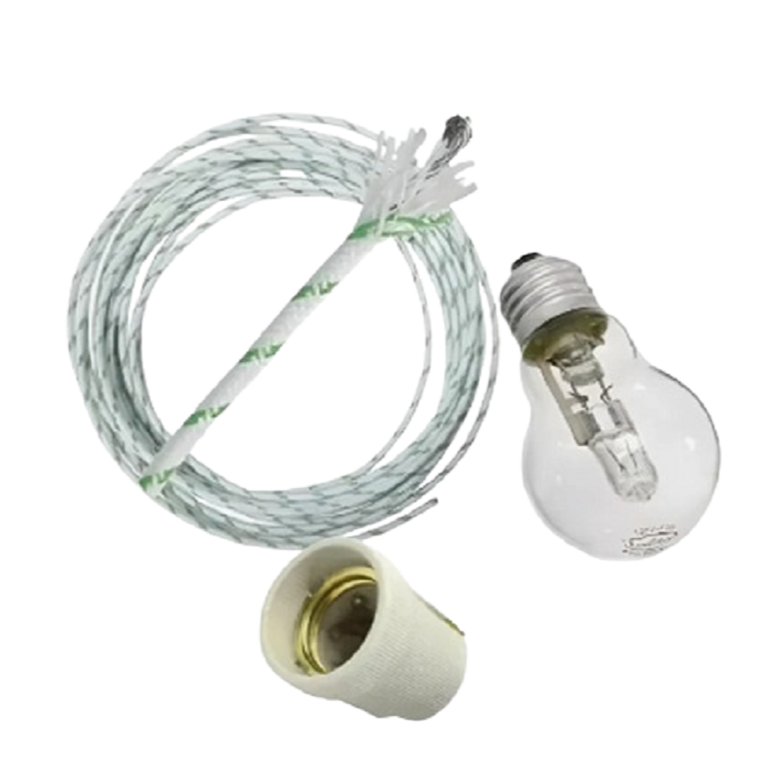 Kit Iluminação Churrasqueira c/ Bocal Cabo 1 metro Lâmpada 100w