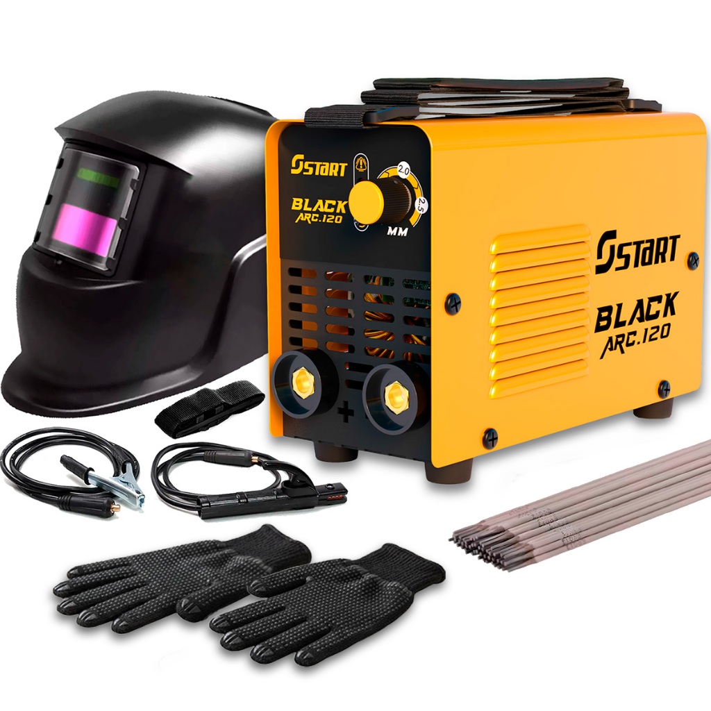 Maquina Inversora De Solda + Mascara e Eletrodo em Oferta na Shopee