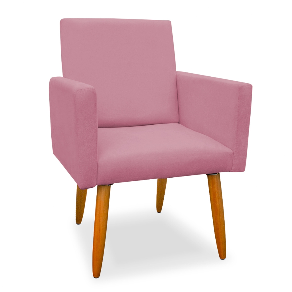 Poltrona Nina Decorativa para Manicure Salão de Beleza Penteadeira Quarto de Menina Maquiagem Camarim