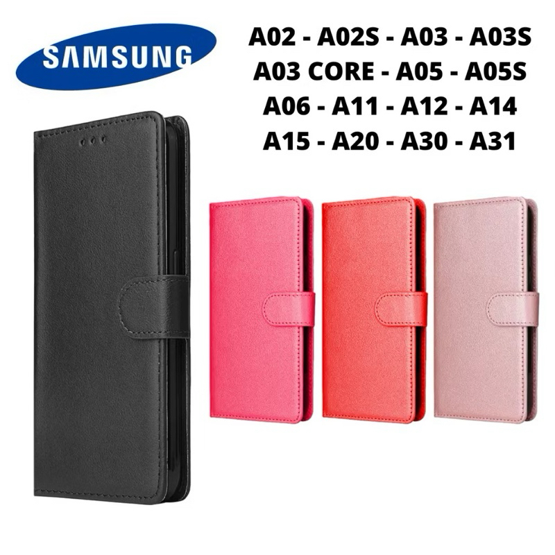 Capa Carteira Couro Samsung A02 A02S A03 A03S A03 CORE A05 A05S A06 A11 A12 A14 A15 A16 A20 A30 A31 em Oferta na Shopee