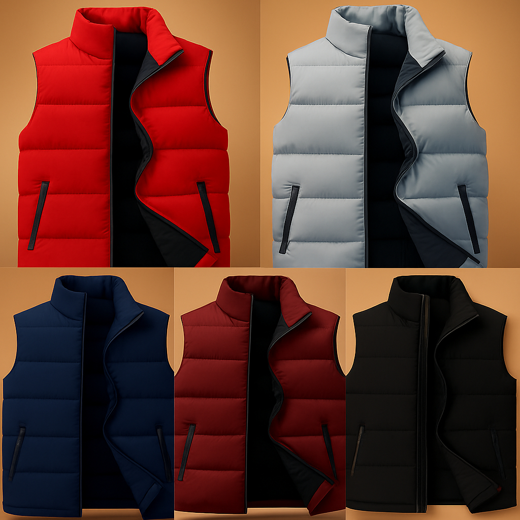 Colete Puffer Masculino Premium Fosco resistente à agua - Melhor Custo Benefício