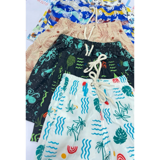 Bermuda Infantil Tactel Verão – Praia & Piscina • 2 ao 12 anos Estampas Variadas em Oferta na Shopee