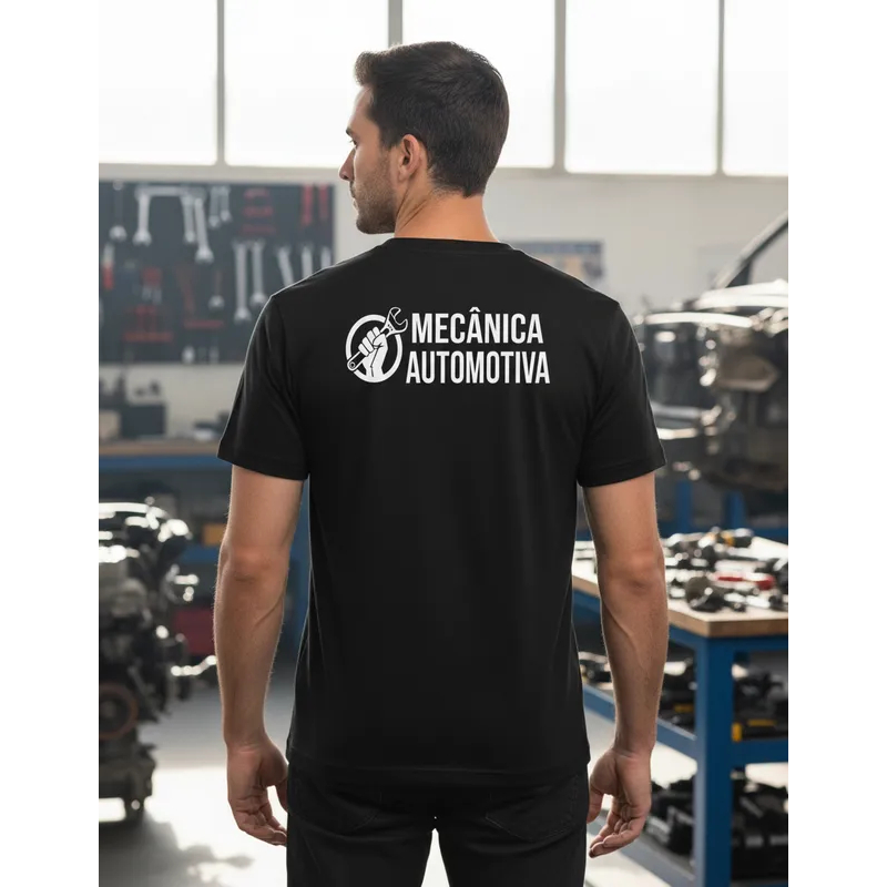 Camiseta Camisa Mecânico Automotivo Oficina Carros Uniforme