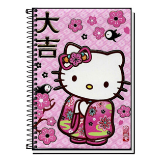 Caderno Universitário Hello Kitty – Capa Dura 1,10 ,15 ou 20 Matérias | Escola, Faculdade, Diário e Presente em Oferta na Shopee