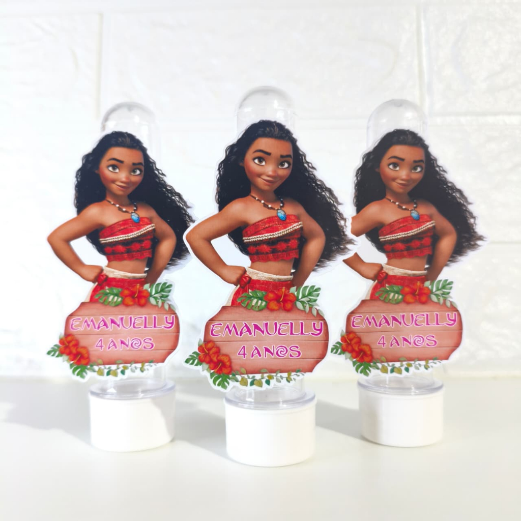 Apliques para Tubete Moana (já vai recortado) – Lembrancinha Festa Infantil