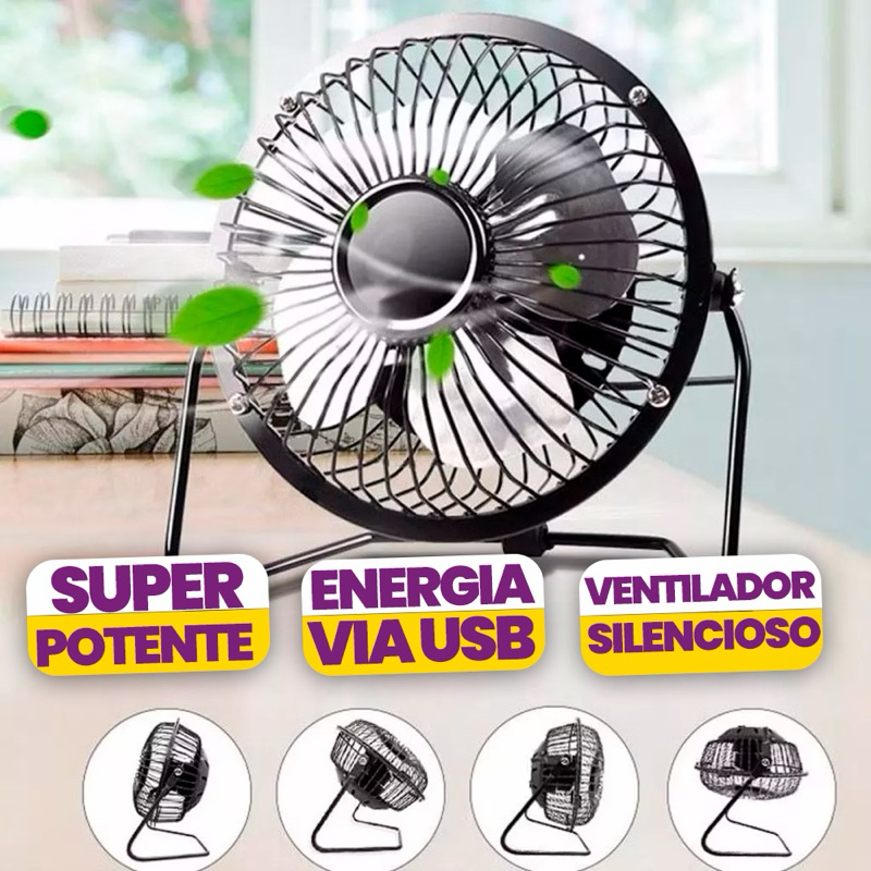 Mini Ventilador Portátil USB para o Verão Vento Forte Silencioso 15CM Compacto 4 Pás ALFACELL em Oferta na Shopee