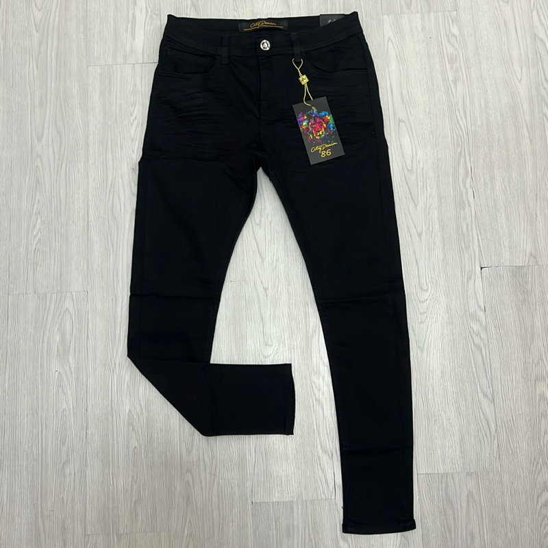 Calça Jeans Jogador City Denim Preta Lisa (A MAIS VENDIDA DA MARCA)