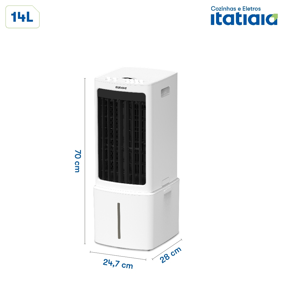 Ventilador e Climatizador Itatiaia 14L 4 em 1 Resfria Umidifica Ar