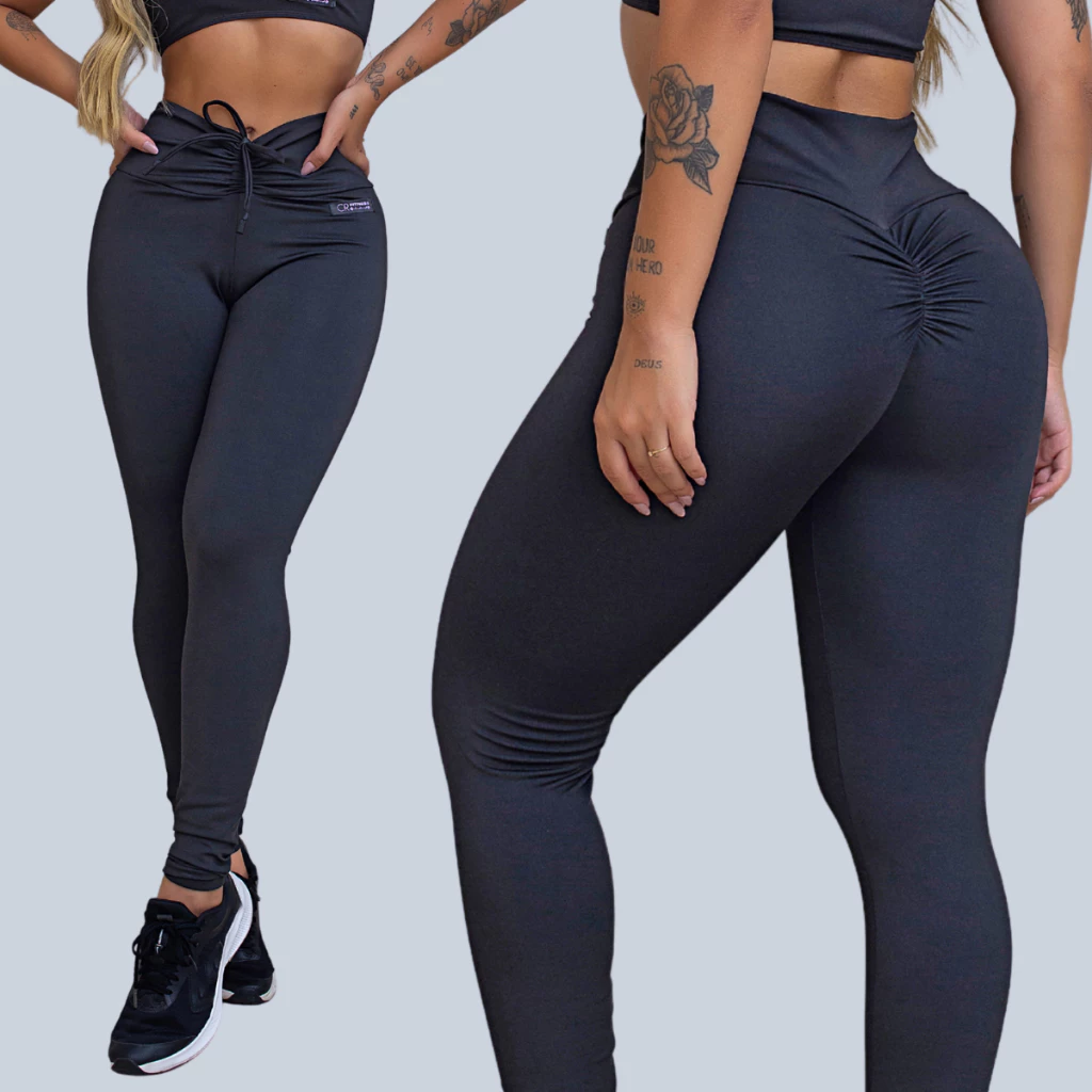 Legging Levanta Bumbum - Cintura em V - Suplex Premium - Modeladora — imagem 1