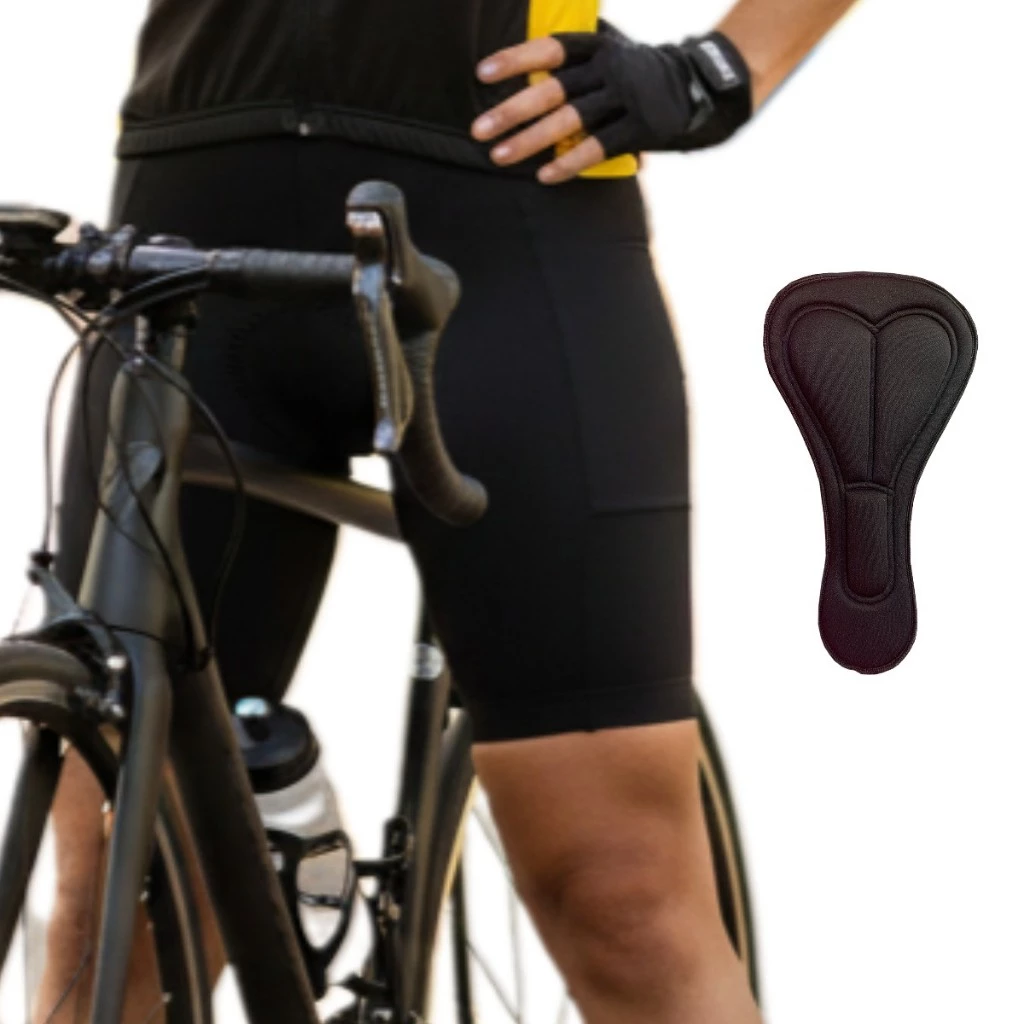 Bermuda de Ciclismo Masculina Bike com Forro e Bolso Lateral MTB | Proteção UV | DA Modas — imagem 1