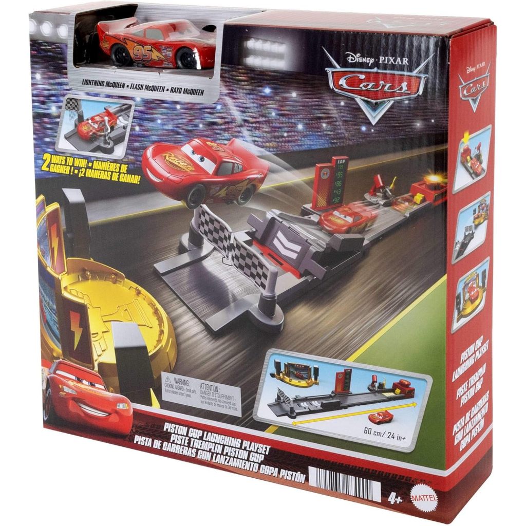 Carrinho Cars Pista Lançadora Copa Pistão Mattel