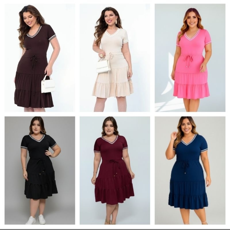 Vestido evangelico femenino com gola listrado e manga listrado o de malha viscolycra