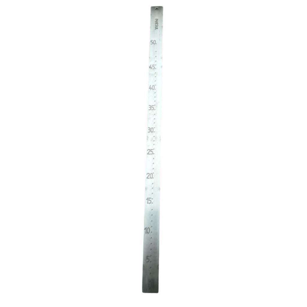 Régua em aço inox para medição de leite em latão de 30 Litros e 50 Litros (Marca INJESUL)
