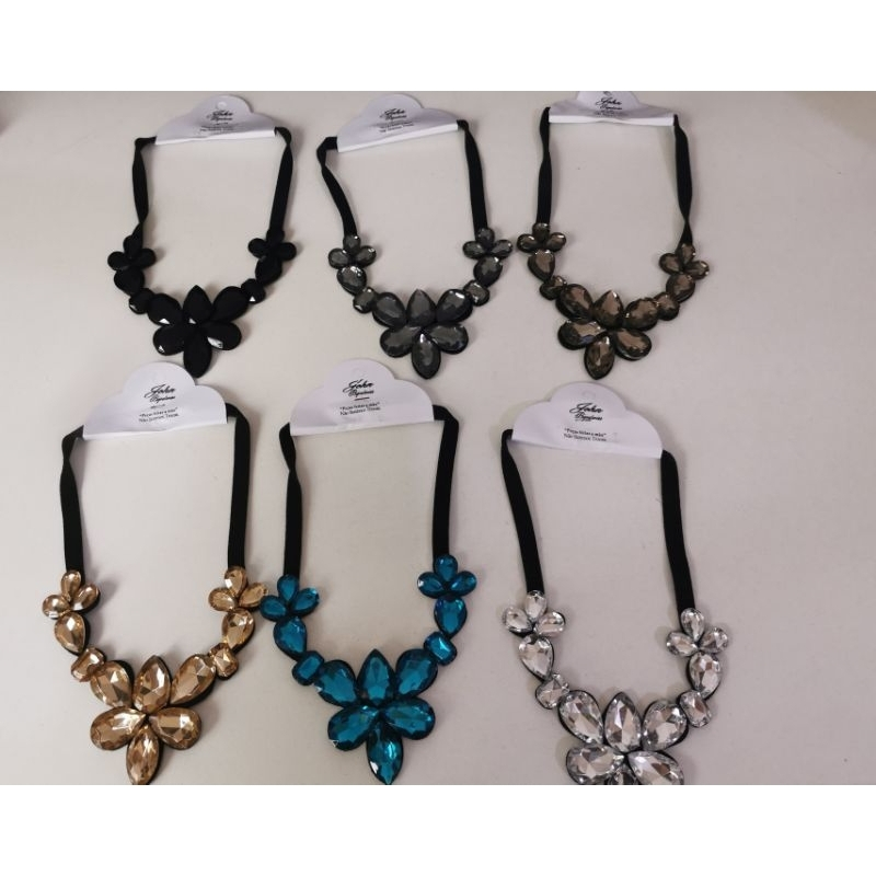 💎 Colar Feminino Luxo Artesanal com Cristais Lapidados Edição Premium Elegância Brilho Lapidado Feito à Mão C56048-6 em Oferta na Shopee