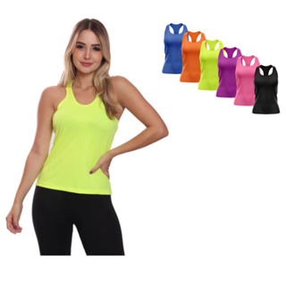 Kit 6 Regatas Nadador Feminina Dry Fit Proteção Solar Para Academia em Oferta na Shopee