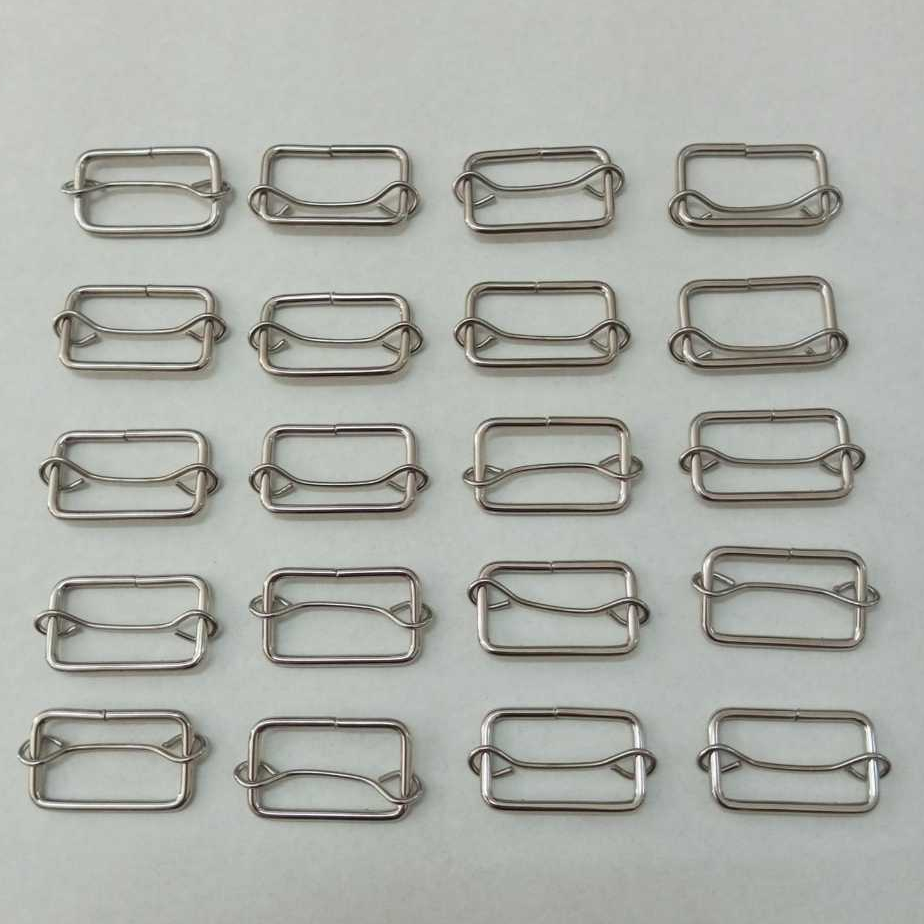 Regulador de metal 30mm - Niquel | Contém 20 reguladores | Para alça de bolsas e cintos
