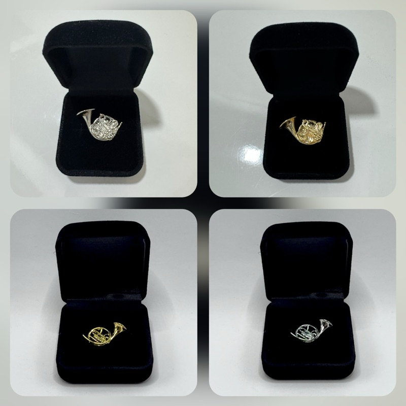 Broche Pin Trompa Com Caixinha Estilo Joia Presenteável