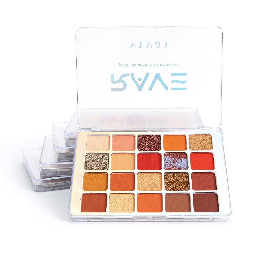 Vivai Paleta Rave Maquiagem Sombras e Iluminador Vivai
