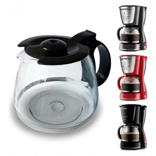 Jarra Para Cafeteira Mondial Dolce Arome Inox 18 Xicaras ,Cor Preta , Vidro Reforçado em Oferta na Shopee