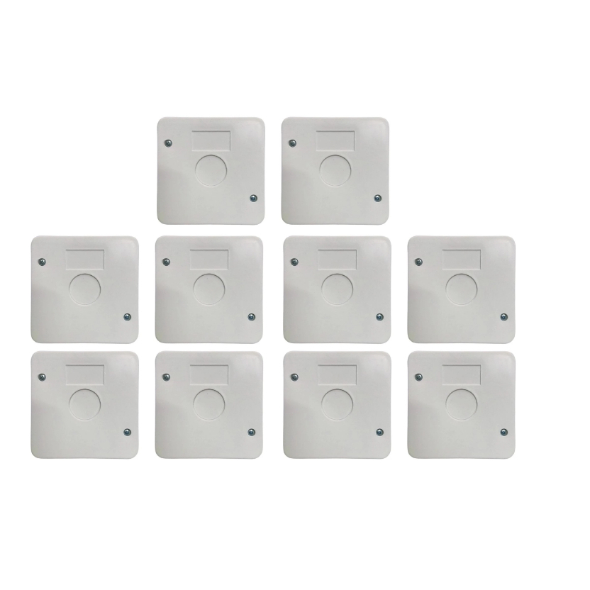 KIT 10 Caixas Sobrepor Plástica Organizadora Para CFTV Câmeras Com 2 Parafusos em Oferta na Shopee