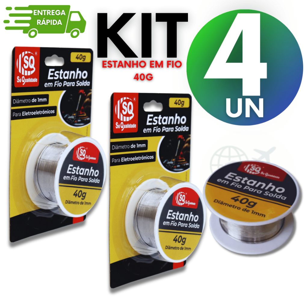 Estanho Em Fio Para Solda Carretel 1mm 40g