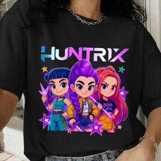 Camiseta T-shirt Feminina Infantil Huntrix - Camisetinha Menina Kpop Demon Hunter em Oferta na Shopee