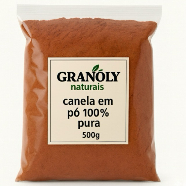Canela em Pó 100% Pura 500g |   A Granel | Sabor e Aroma Intensos